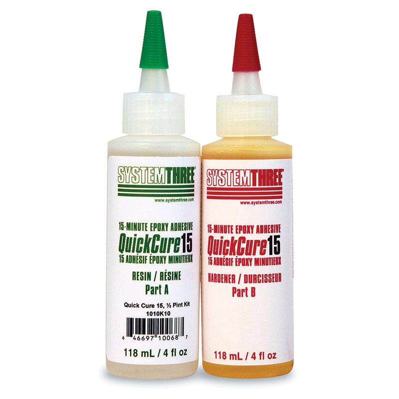 Quick Cure 15 Minute Epoxy Adhesive - Size:8-oz
